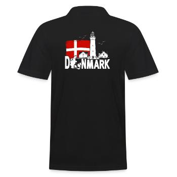 Danemark Hirtshals Lighthouse Holidays - Polo Homme - noir - Dos - Kai (181cm)