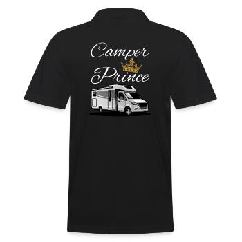 Camper Prince-Camper Prince - Men's Polo Shirt - black - Back - Kai (181cm)