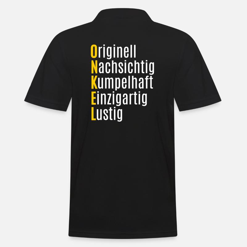 Bester Onkel Geschenk lustige Geschenkidee - Männer Poloshirt - Schwarz