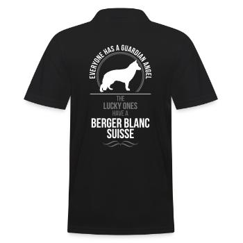 BERGER BLANC SUISSE Guardian Angel Wilsigns - Männer Poloshirt - Schwarz - Hinten - Kai (181cm)