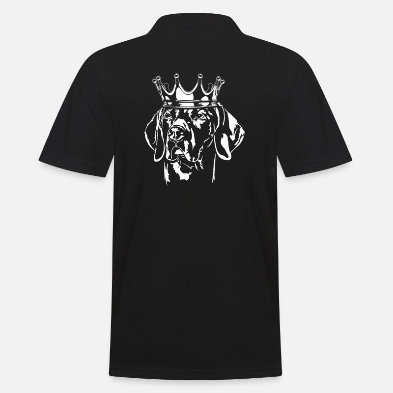 WEIMARANER Krone Chiens Wilsigns - Polo Homme - noir