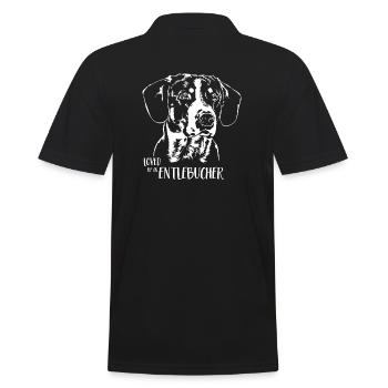 Aimé par un chien de montagne Entlebucher Chiens Wilsigns - Polo Homme - noir - Dos - Kai (181cm)