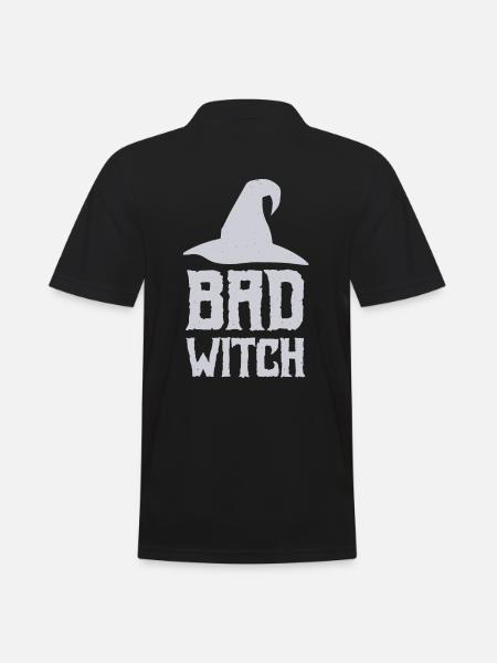Halloween - BAD WITCH - Polo Homme - noir