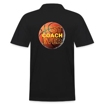 Le meilleur entraîneur de basketball. Cadeau pour le formateur - Polo Homme - noir - Dos - Kai (181cm)