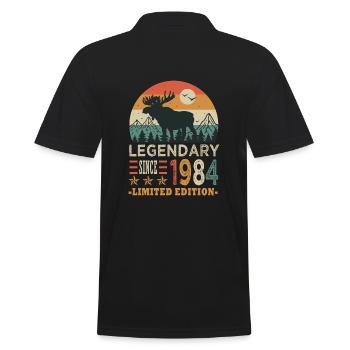1984 legendary anniversaire Né en 1984 - Polo Homme - noir - Dos - Kai (181cm)