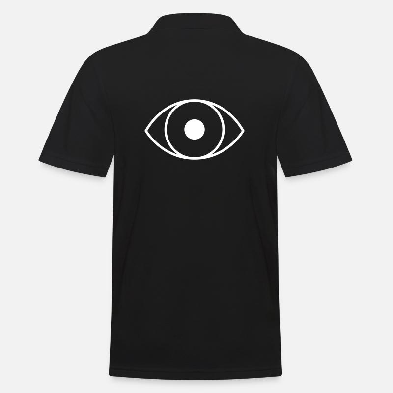 I SEE U - Männer Poloshirt - Schwarz