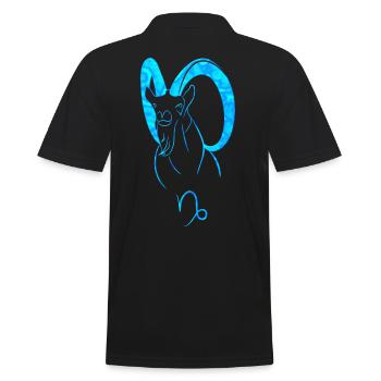 Bouquetin - Polo Homme - noir - Dos - Kai (181cm)
