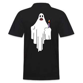 Fantômes, Fantôme, Fantôme, Halloween Horreur, Enfants - Polo Homme - noir - Dos - Kai (181cm)