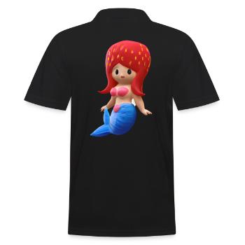 Sirène aux fraises - Polo Homme - noir - Dos - Kai (181cm)