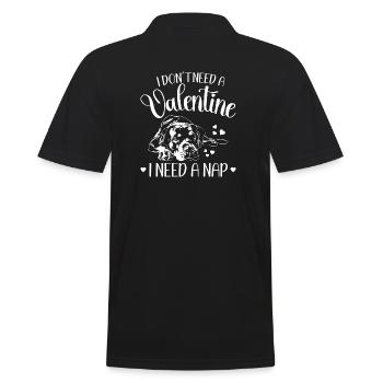 Rottweiler Saint Valentin chiens chien Wilsigns - Polo Homme - noir - Dos - Kai (181cm)