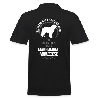 MAREMMANO ABRUZZESE Guardian Angel Wilsigns - Men's Polo Shirt - black - Back - Kai (181cm)