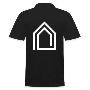 Architekt Eigenheim Logo - Männer Poloshirt - Schwarz - Hinten - Kai (181cm)