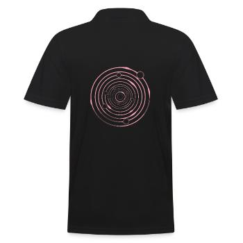 Orbite des cercles circulaires - Polo Homme - noir - Dos - Kai (181cm)