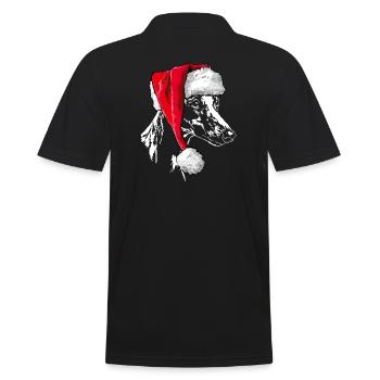 Santa WHIPPET Chiens chien Wilsigns - Polo Homme - noir - Dos - Kai (181cm)