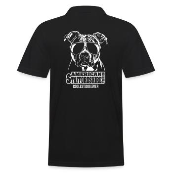 AMERICAN STAFFORDSHIRE TERRIER coolest dog ever - Polo Homme - noir - Dos - Kai (181cm)