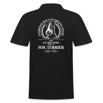FOX TERRIER Chien Ange Gardien disant WILSIGNS - Polo Homme - noir - Dos - Kai (181cm)
