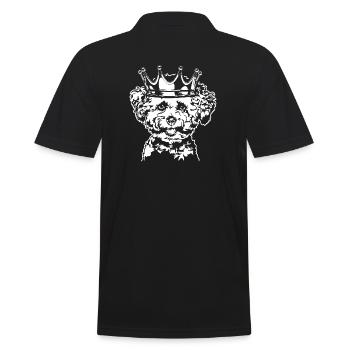 Bichon Frise Crown Dogs Dog Wilsigns - Polo Homme - noir - Dos - Kai (181cm)