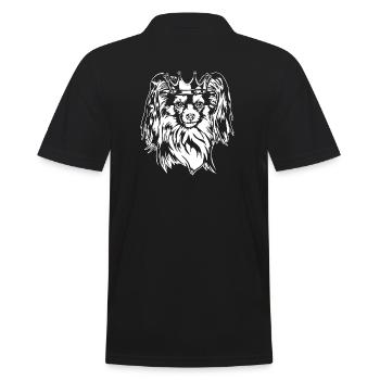 Papillon Crown Dog Chiens Wilsigns - Polo Homme - noir - Dos - Kai (181cm)