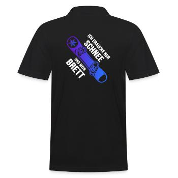 Snowboard freestyle Snowboarder Snowboard-Brett - Männer Poloshirt - Schwarz - Hinten - Kai (181cm)