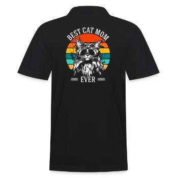 Meilleur Chat Maman Maine Coon rétro Katze Wilsigns - Polo Homme - noir - Dos - Kai (181cm)