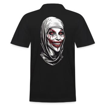 L’horreur et le dégoût effrayants de la nonne à Halloween - Polo Homme - noir - Dos - Kai (181cm)