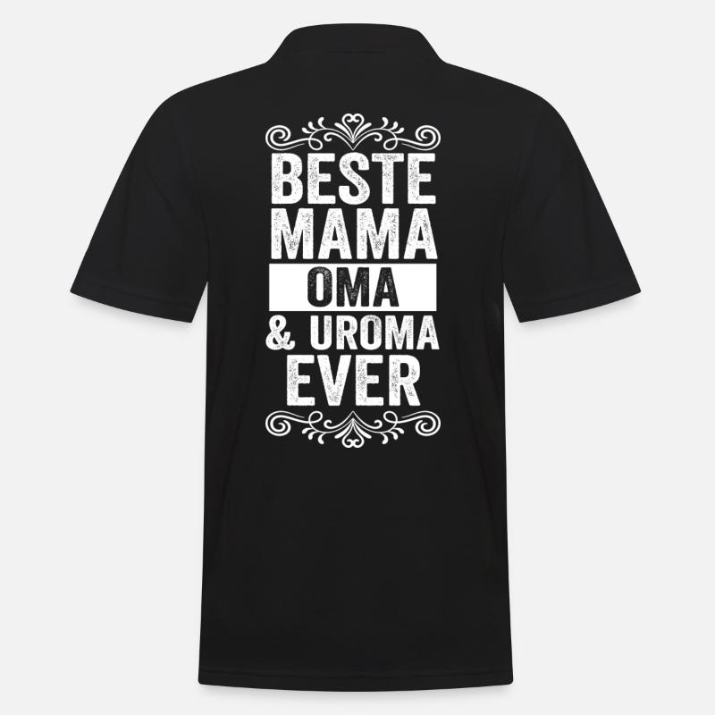 Mutter Mama Oma Uroma - Männer Poloshirt - Schwarz