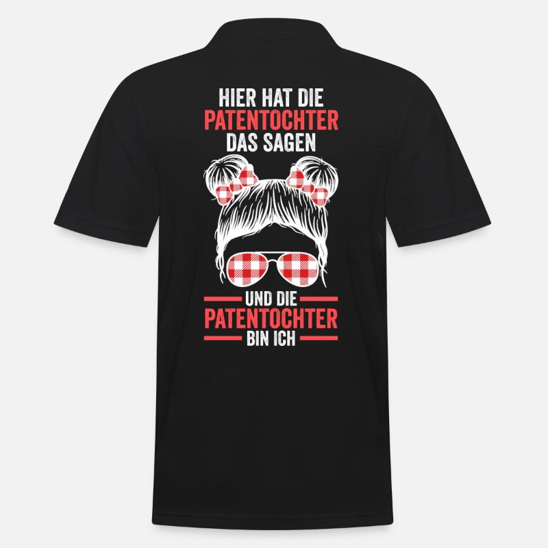 Patentochter - Männer Poloshirt - Schwarz