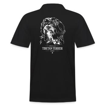Terrier tibétain papa chiens chien Wilsigns - Polo Homme - noir - Dos - Kai (181cm)