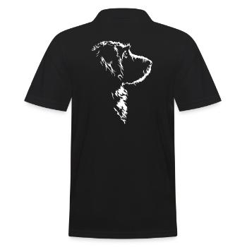 Goldendoodle Hunde Hund Silhouette Wilsigns - Männer Poloshirt - Schwarz - Hinten - Kai (181cm)