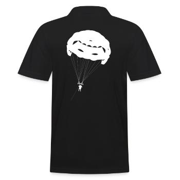 Parachute ascensionnel Parapente - Polo Homme - noir - Dos - Kai (181cm)