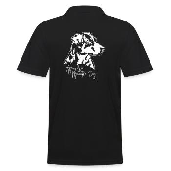 Appenzeller Mountain Dog Portrait Hunde Wilsigns - Männer Poloshirt - Schwarz - Hinten - Kai (181cm)