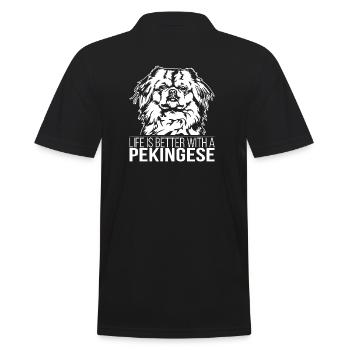 La vie pékinois est meilleure Chiens Chien Wilsigns - Polo Homme - noir - Dos - Kai (181cm)