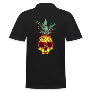 Ananas tête de mort - Polo Homme - noir - Dos - Kai (181cm)