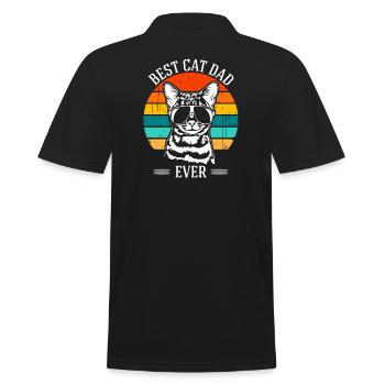 Best Cat Dad Bengal Cat Bengalkatze Katze Wilsigns - Männer Poloshirt - Schwarz - Hinten - Kai (181cm)