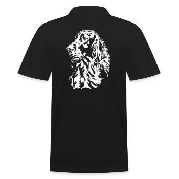 Setter irlandais Chien de chasse Chiens de chasse Chiens Wilsigns - Polo Homme - noir - Dos - Kai (181cm)
