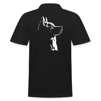 American Akita Inu Silhouette Chien Chien Wilsigns - Polo Homme - noir - Dos - Kai (181cm)