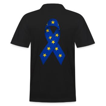 Boucle pour la paix en Europe - Polo Homme - noir - Dos - Kai (181cm)