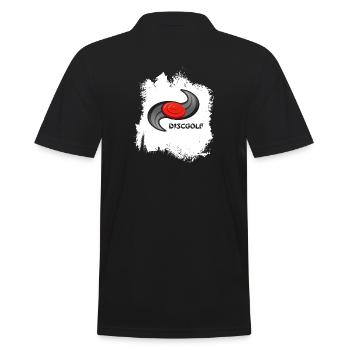 Frisbee Ultimate Frisbee DiscGolf Frisbee - Men's Polo Shirt - black - Back - Kai (181cm)