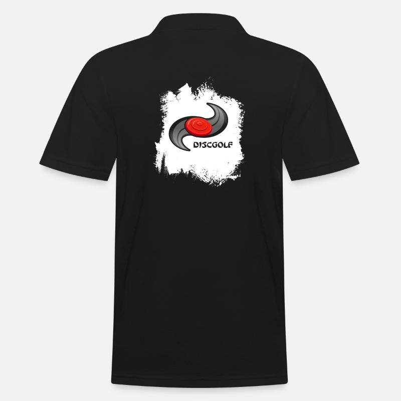 frisbeescheibe ultimate-frisbee discgolf frisbee - Männer Poloshirt - Schwarz