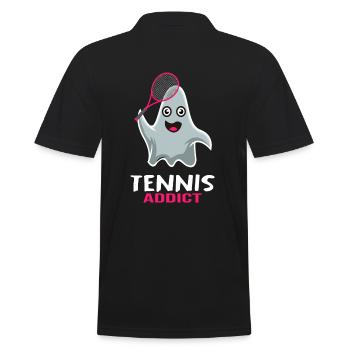 Match de tennis Balle Joueur de tennis Tennis Ghost - Polo Homme - noir - Dos - Kai (181cm)
