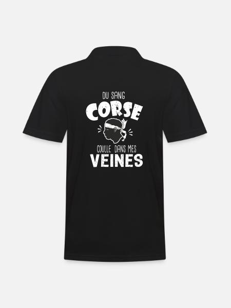 Corse origine corse naissance bébé Corse - Polo Homme - noir