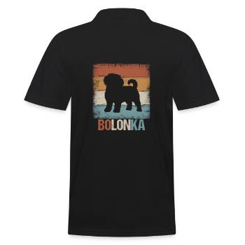 Bolonka Zwetna cadeau chien - Polo Homme - noir - Dos - Kai (181cm)