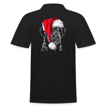Santa CESKY FOUSEK Chiens de chasse de Noël Wilsigns - Polo Homme - noir - Dos - Kai (181cm)