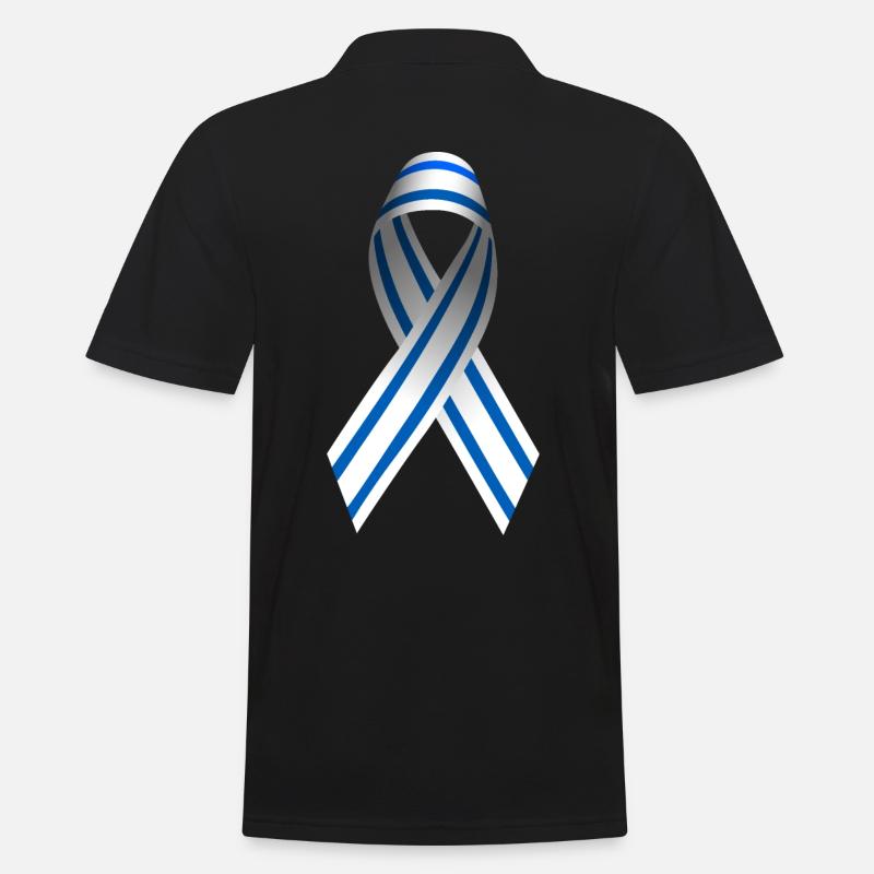 Peace for Israel - Loop - Men's Polo Shirt - black