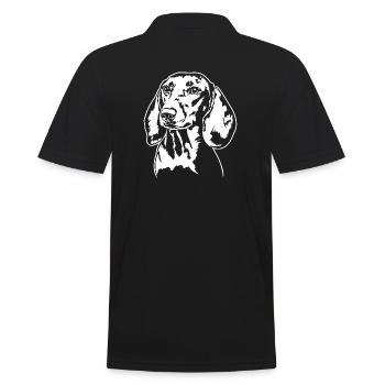 Teckel teckel Chien Portrait Chiens - Polo Homme - noir - Dos - Kai (181cm)