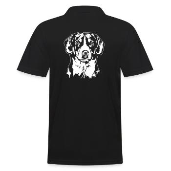 Entlebucher Mountain Dog Portrait Chiens Wilsigns - Polo Homme - noir - Dos - Kai (181cm)