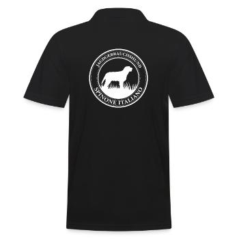 Spinone Italiano Jagdgebrauchshund Hunde Wilsigns - Männer Poloshirt - Schwarz - Hinten - Kai (181cm)