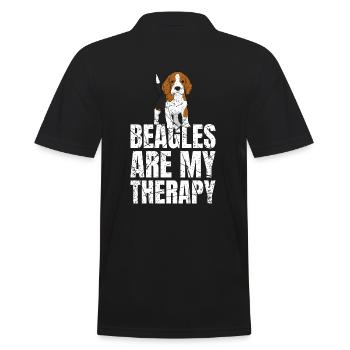 Les beagles sont mes chiens de thérapie - Polo Homme - noir - Dos - Kai (181cm)