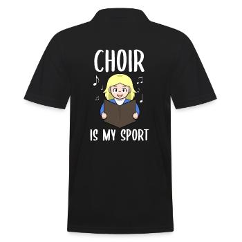 La chorale est mon guide de chorale sportive - Polo Homme - noir - Dos - Kai (181cm)