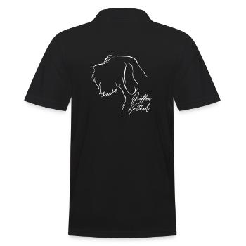 GRIFFON KORTHALS chien chiens chien de chasse Wilsigns - Polo Homme - noir - Dos - Kai (181cm)